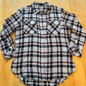 Sanctuary size medium blouse. Black and red plaid.